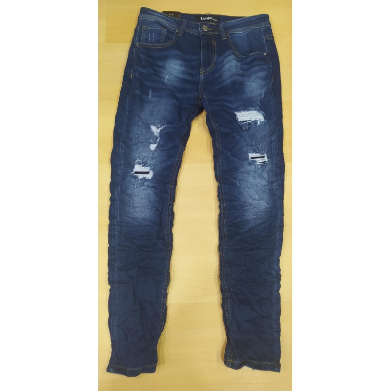 Jeans oscuro roto